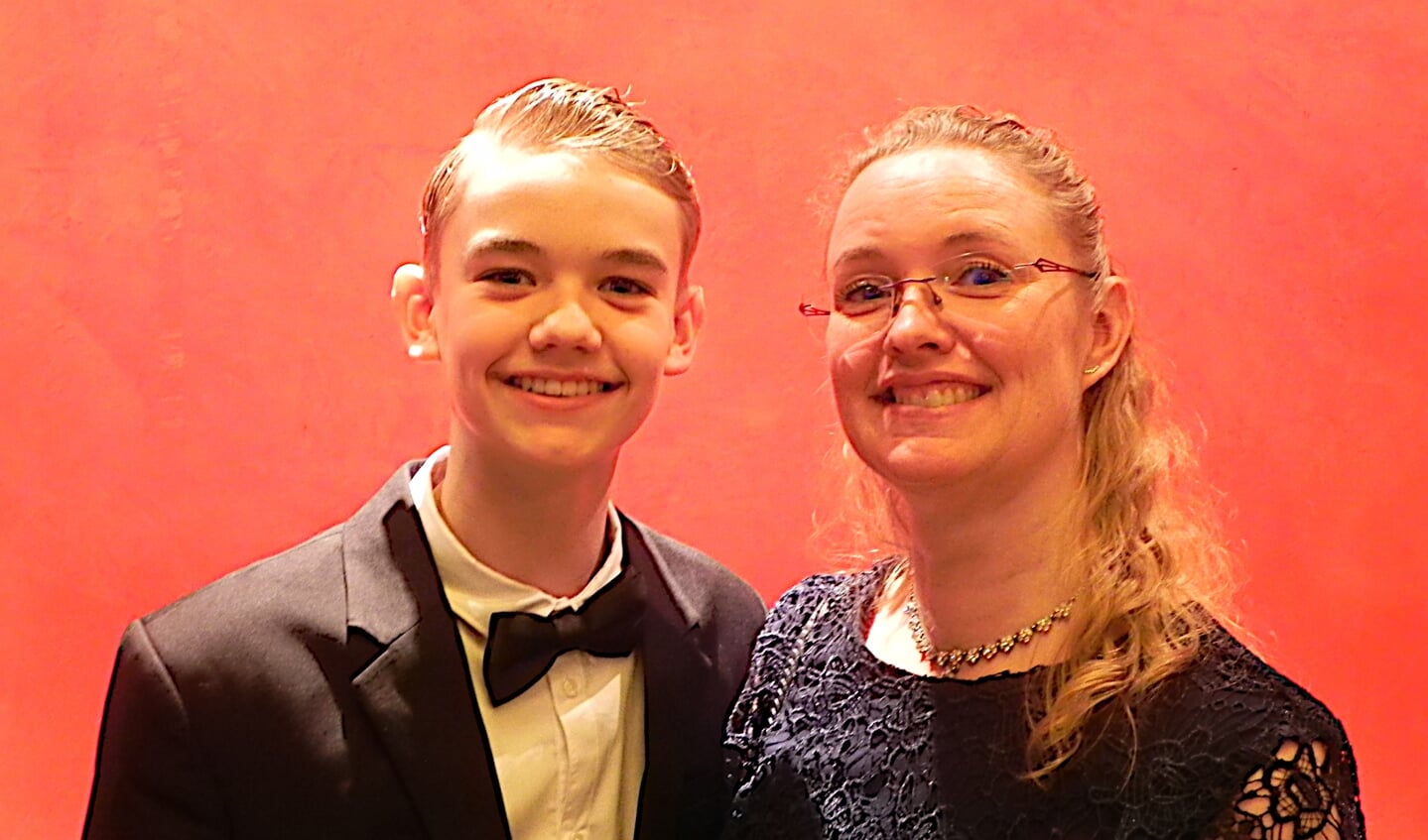 Moeder Angela is trots op haar zoon Quinn die tot Sporttalent van het jaar werd uitgeroepen.