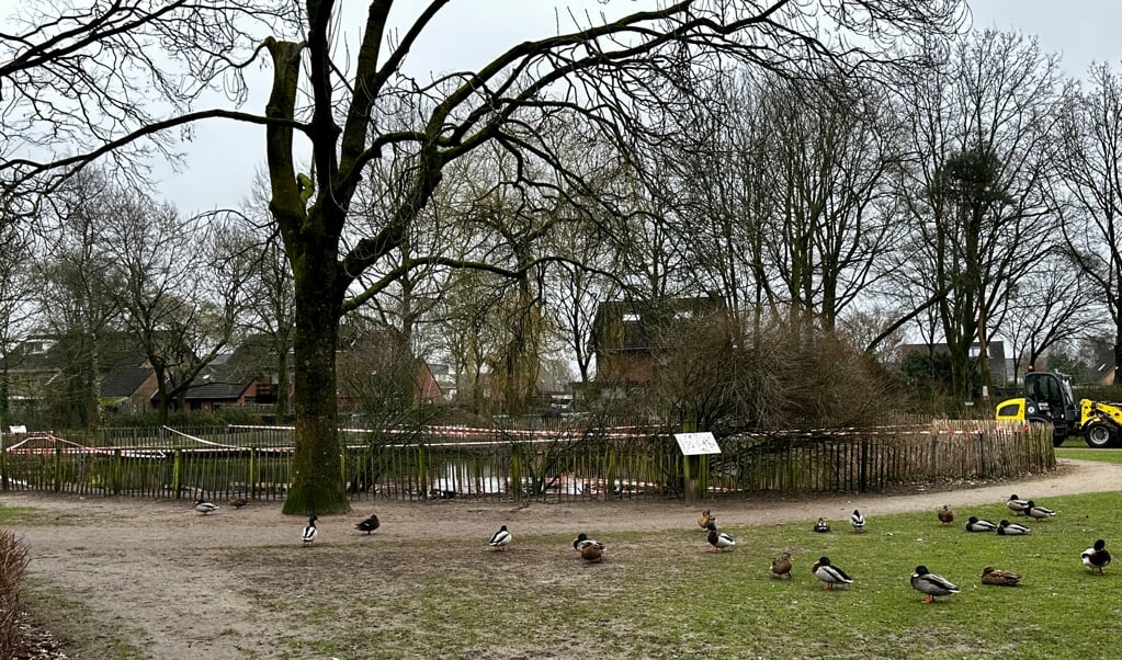Preventieve afsluiting vijvers in park De Groene Scheg.