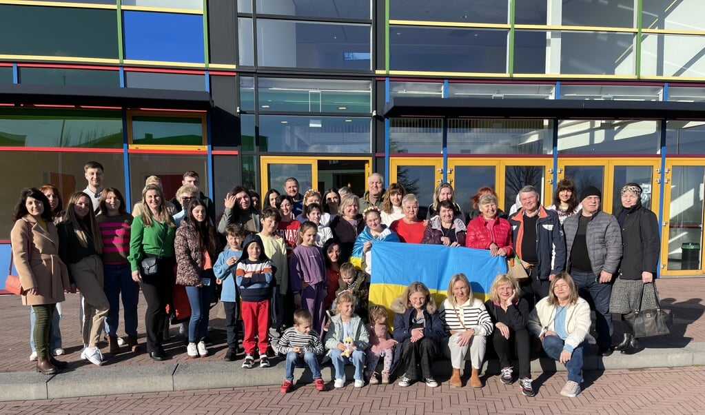 Zo'n zestig Oekraïense vluchtelingen kwamen zaterdag naar De Fontein, waar ze een broodmaaltijd kregen aangeboden.