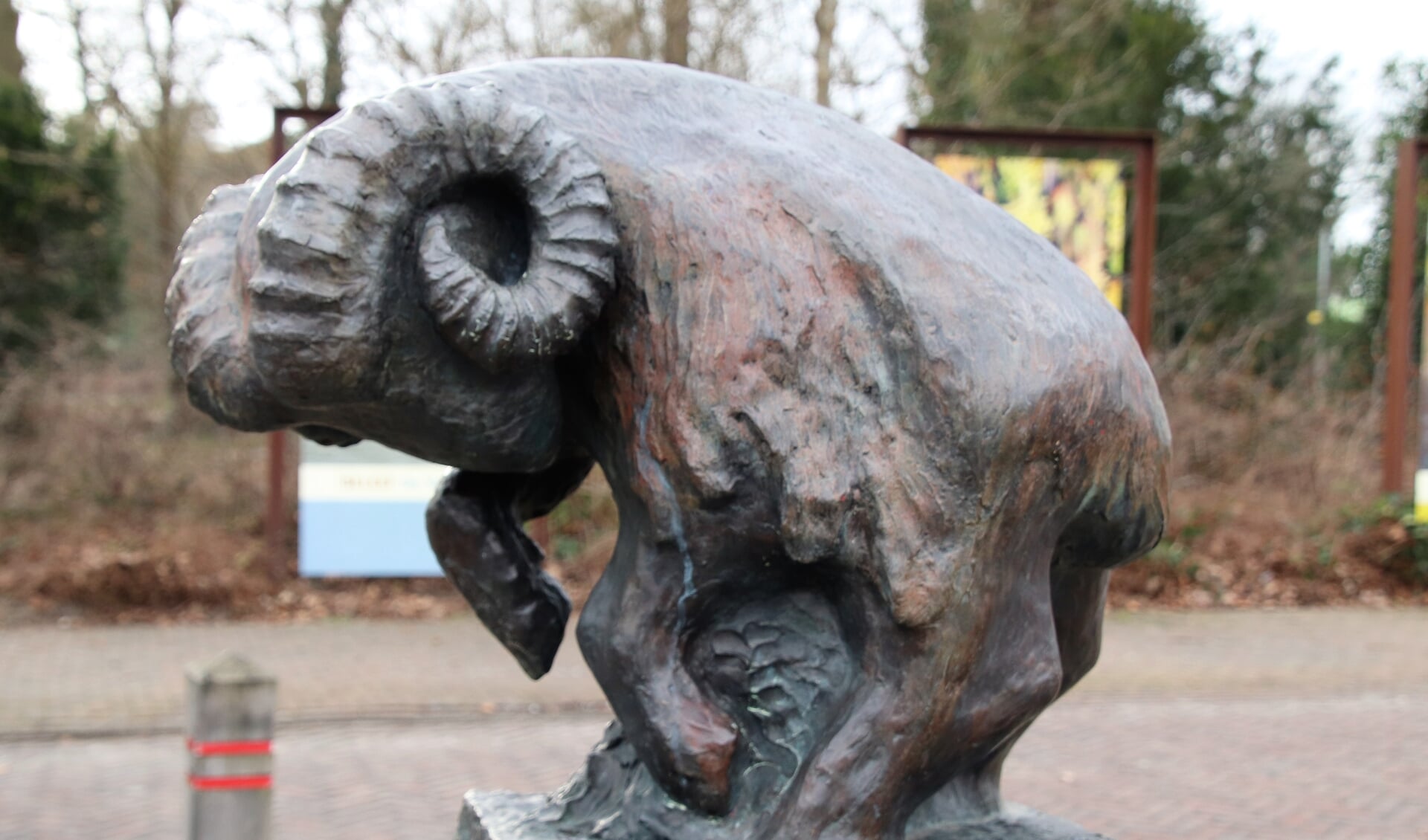 De Moeflon heeft zijn plekje bij het Veluwetransferium. Foto: Dick Baas