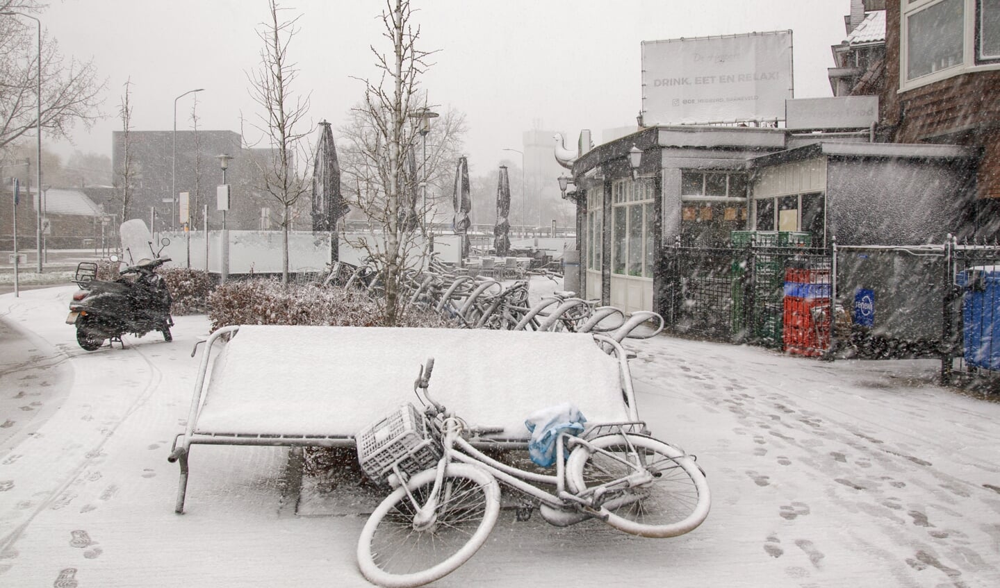 Sneeuwstorm in Barneveld