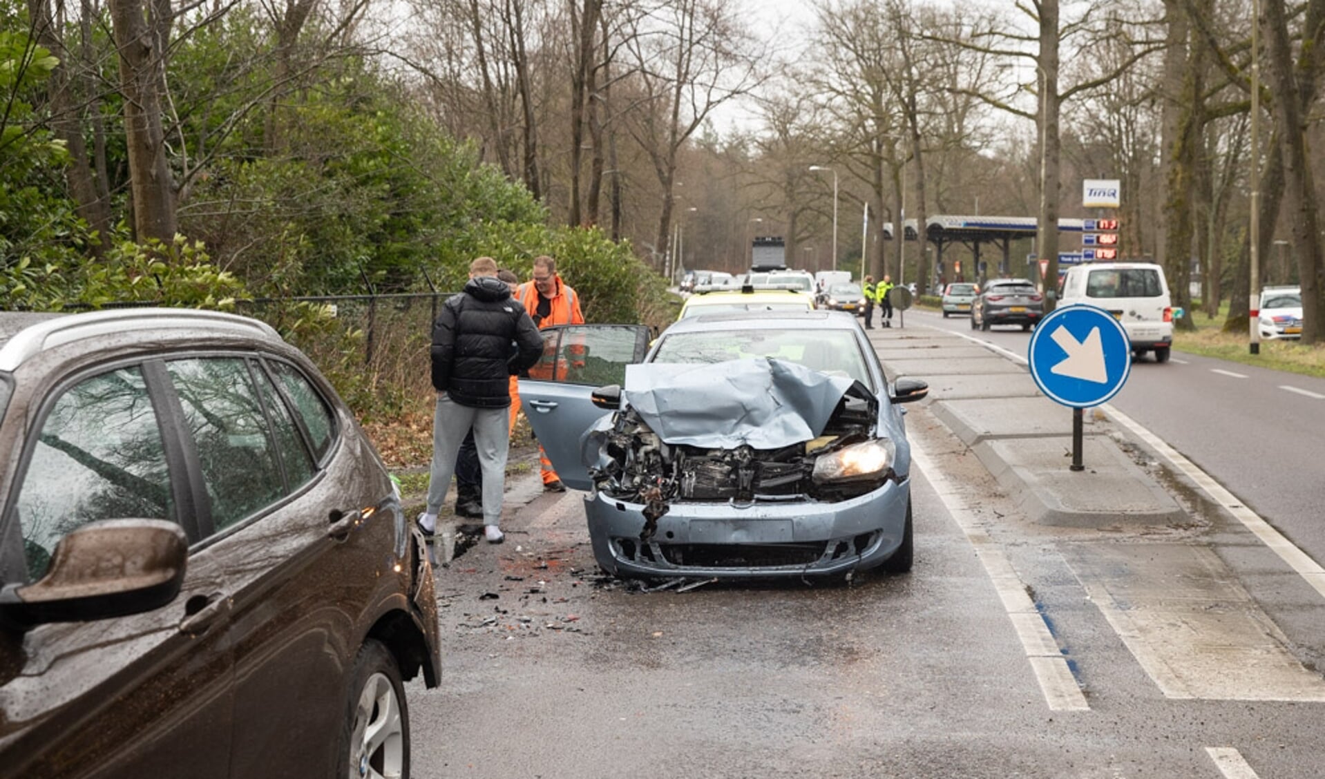 Veel schade bij ongeval N234 Biltseweg.
