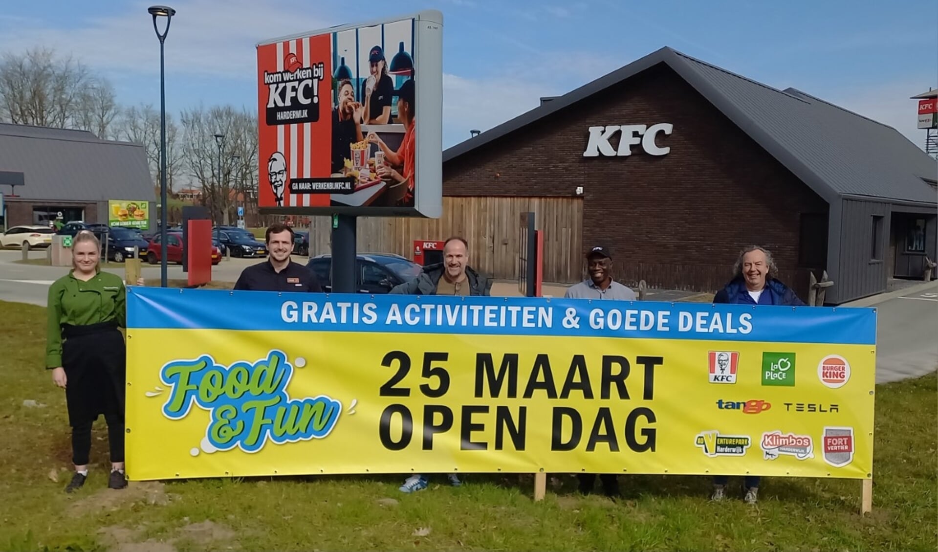 De ondernemers van Food & Fun in Harderwijk kijken uit naar een mooie open dag.