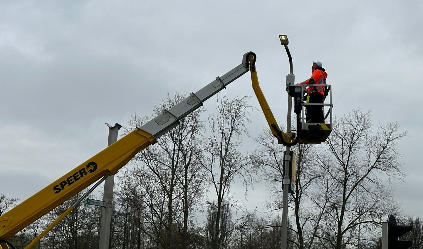 De oude armaturen worden vervangen voor LEDarmaturen 