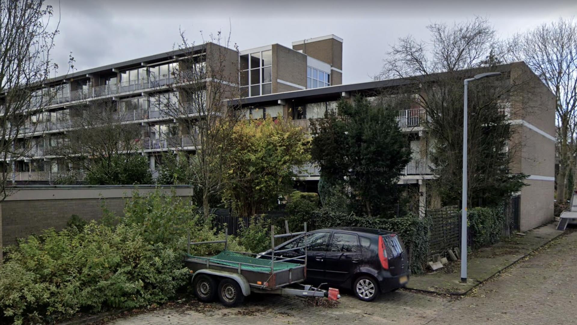 Het appartementencomplex aan de Meidoornweg in Badhoevedorp.