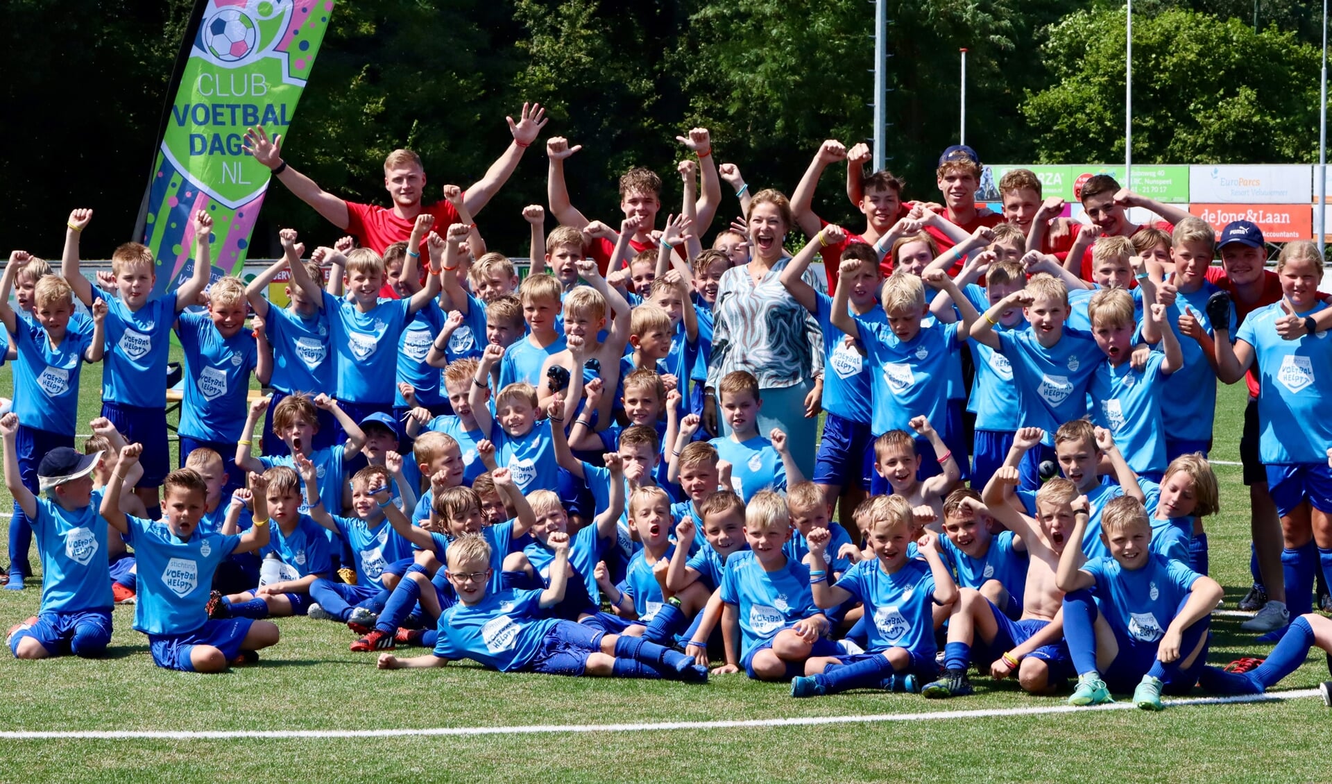De deelnemers genieten volop. Foto: vv Nunspeet