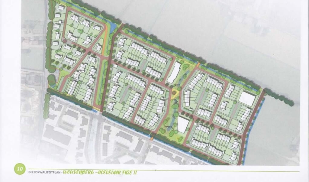 Het stedenbouwkundig plan van Hoevelaar fase 2 is aangepast op verzoek van het waterschap.