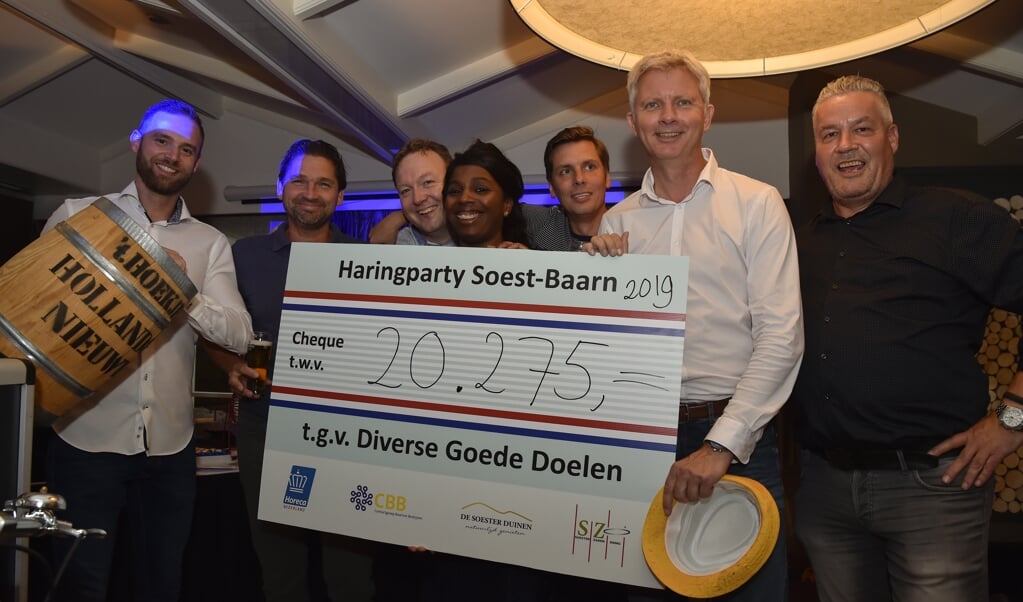 De laatste haringparty in 2019 bracht een fors bedrag op voor diverse goede doelen