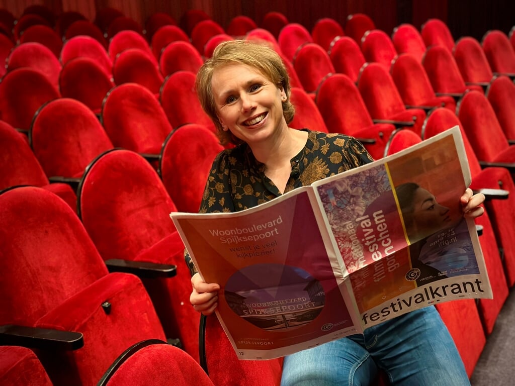 Festival-directeur Anika van der Kevie, vlak voor de editie het het IFFG in 2023