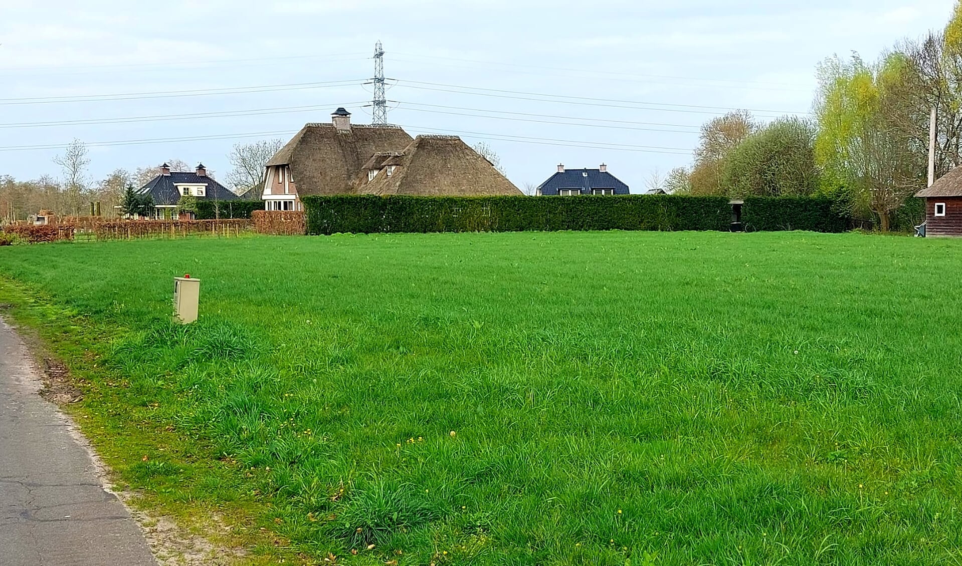 Op het terrein aan de Nachtegaalweg in Kootwijkerbroek moeten vijf vrijstaande woningen worden gebouwd.