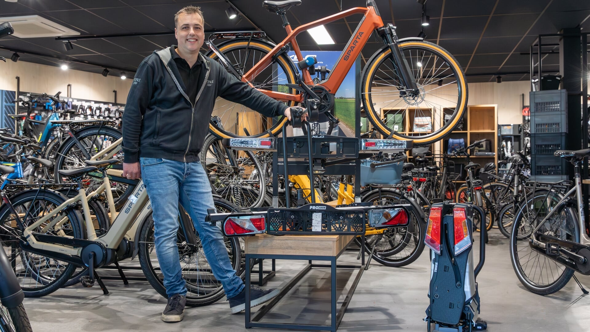 Martijn Dekker: ,,Als je een goede drager koopt, is die meestal opvouwbaar.’’