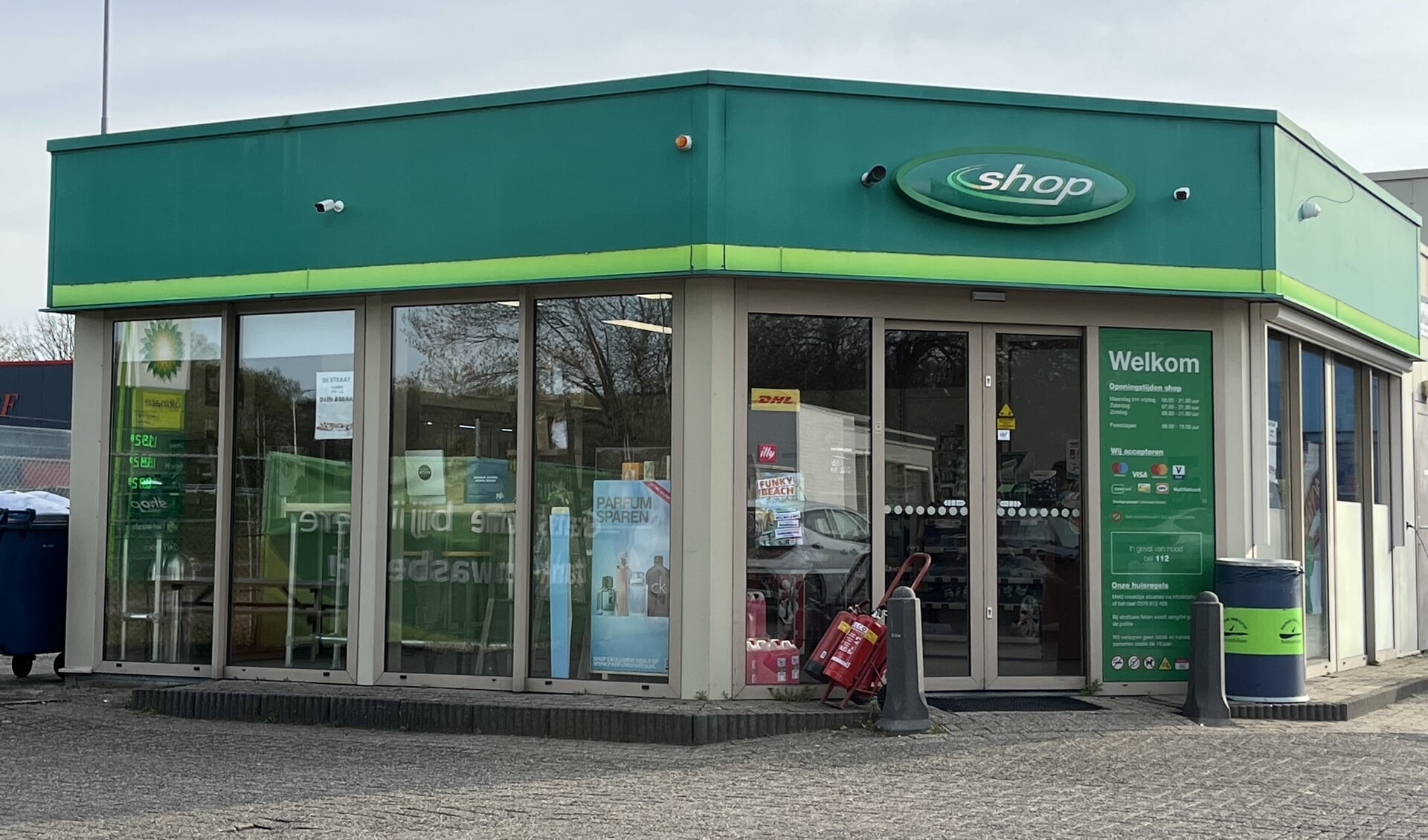 De BPpomp kan tijdelijk dienen voor het verkrijgen van een hapje en drankje.