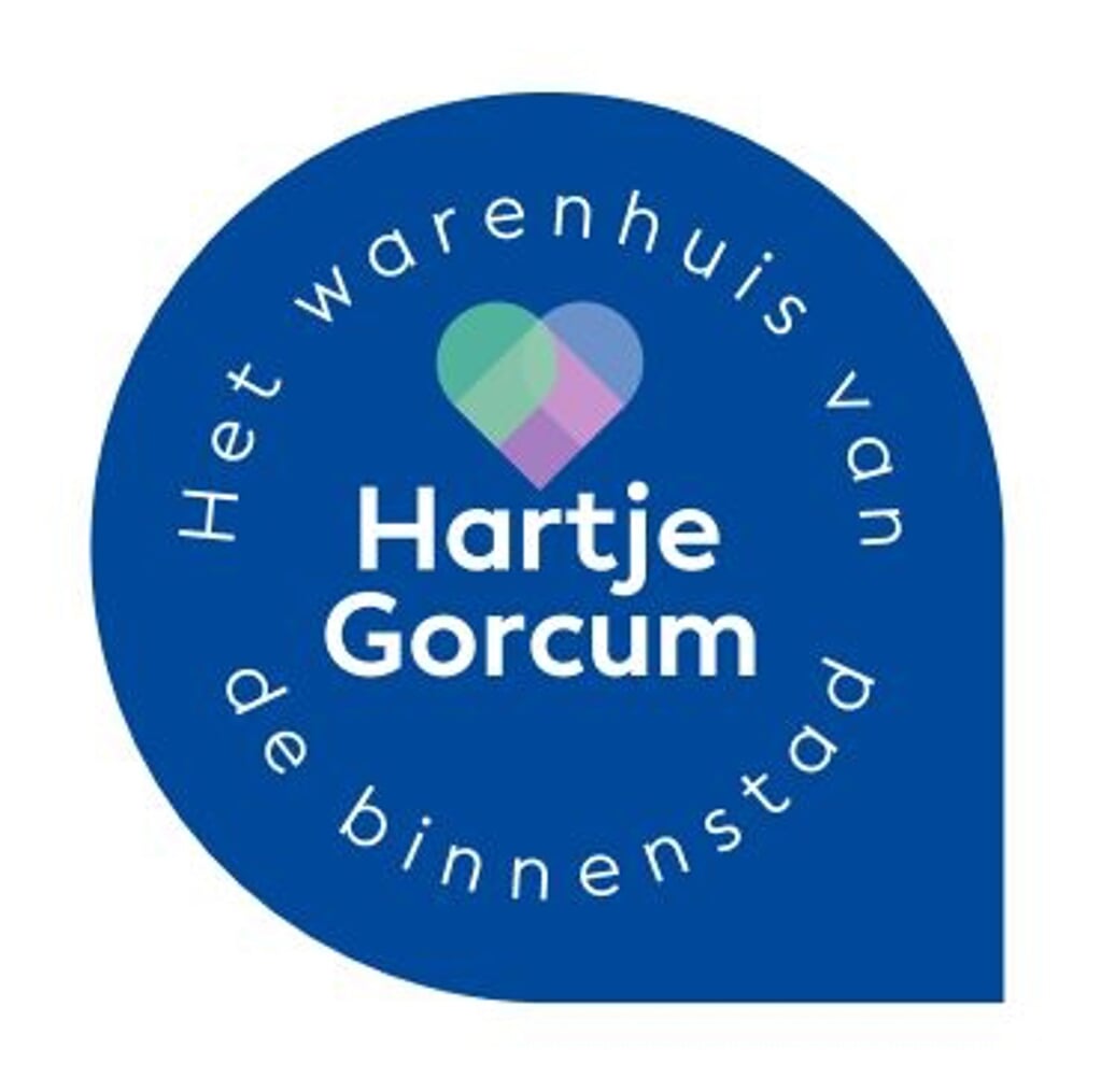 Het nieuwe logo van Hartje Gorcum met 'het warenhuis van de binnenstad'