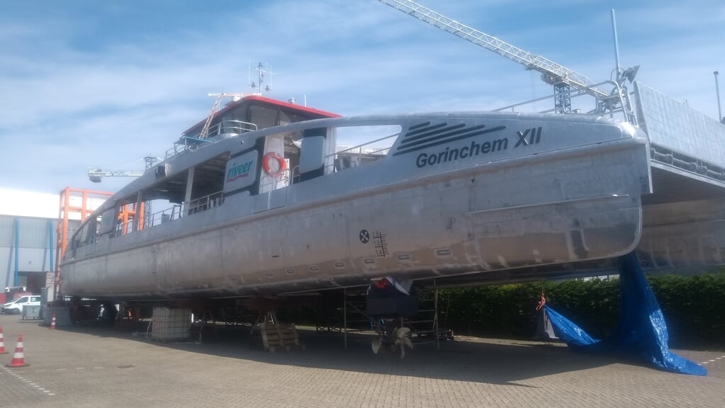 De Gorinchem XII op de werf bij Holland Shipyards