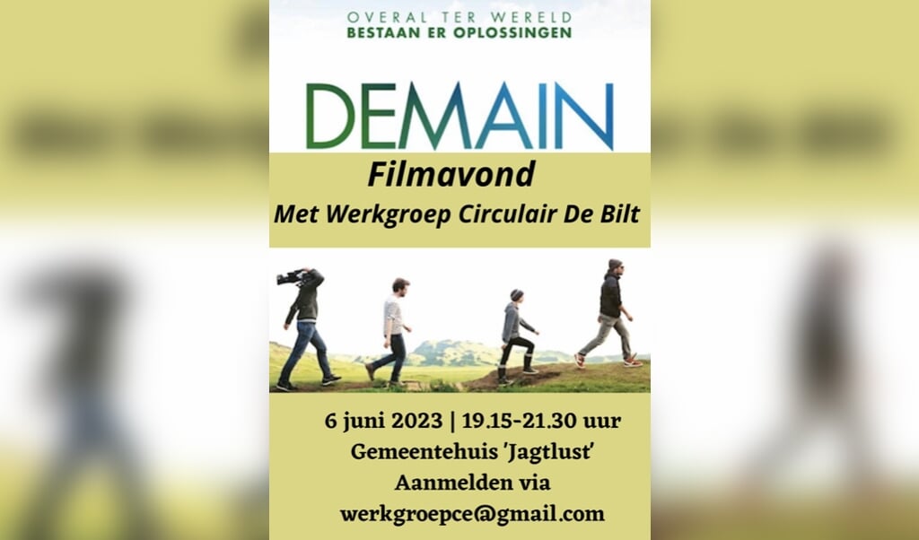 Uitnoding filmavond Demain