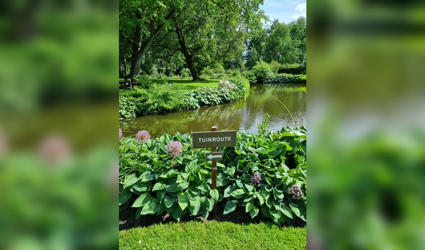 Wandelroutes door de aangelegde tuin en het aangrenzende natuurgebied van Kasteel Lunenburg