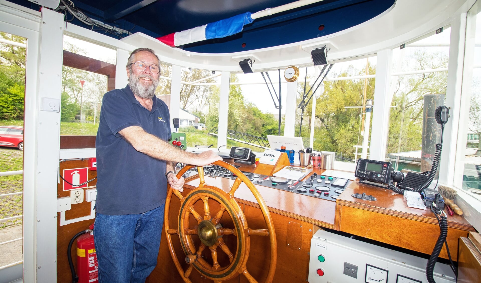 Arno Arends is vrijwilliger bij het safarischip de Blauwe Bever.