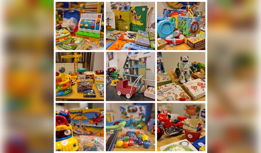 Beeld van de speelgoedruilmarkt afgelopen november