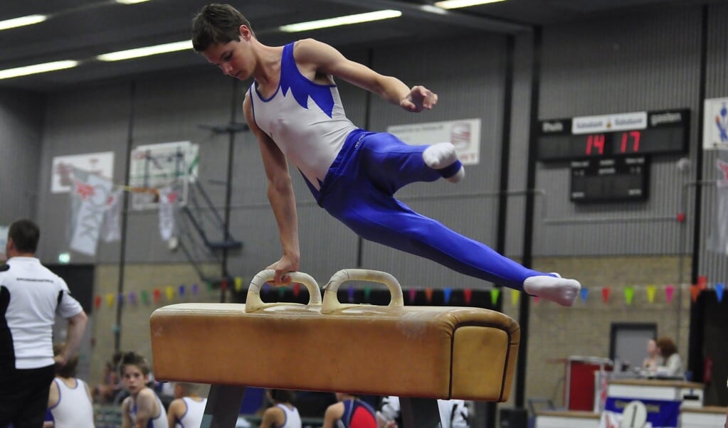 Turner in actie tijdens de laatste Clubkampioenschappen in de Wielewaal (2012)