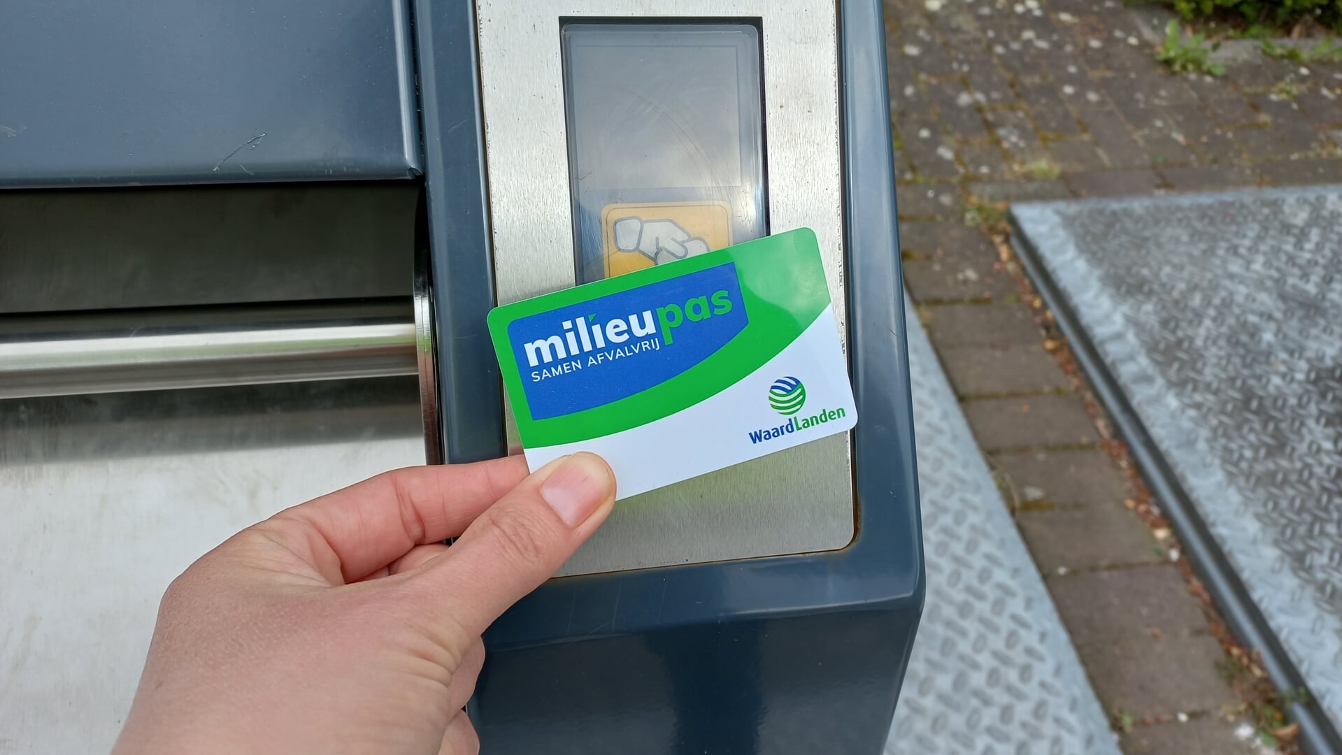 Milieupas kan ook gebruikt worden op de milieustraat