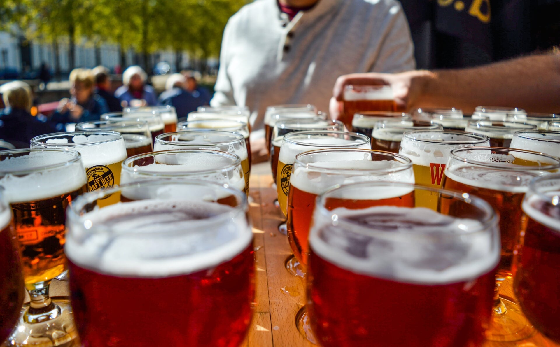 Bier op het terras