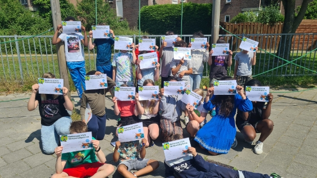 Heel groep 7 van Vesterhavet geslaagd voor fiets-verkeersexamen
