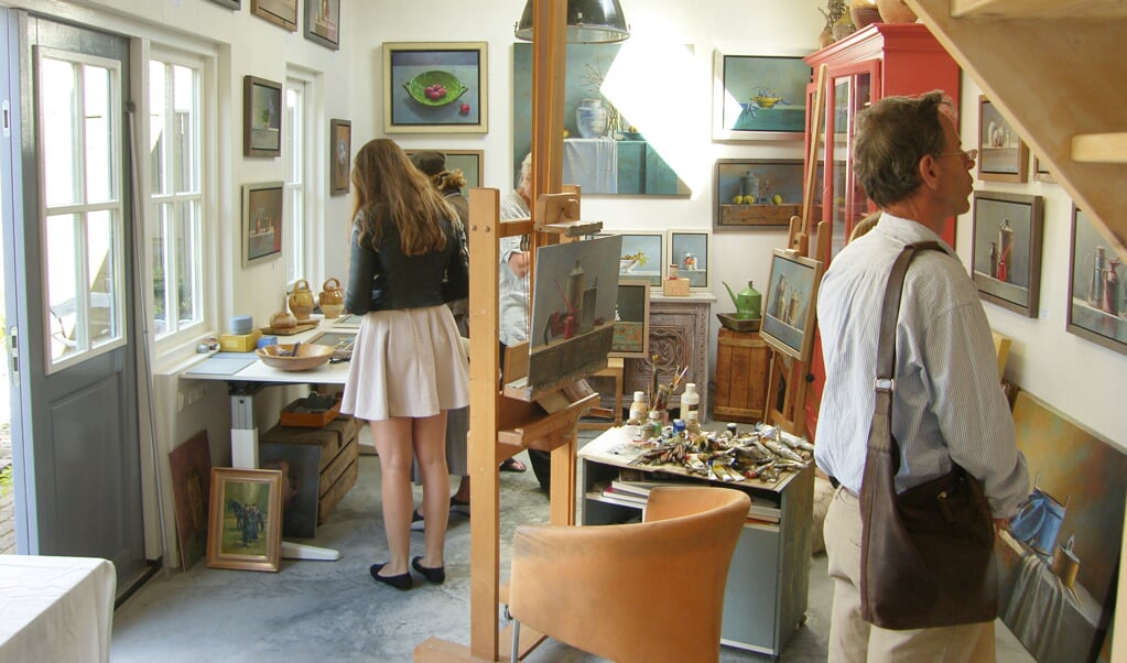 Tijdens de Open Baarnse Atelierroute van augustus kunnen belangstellenden een heel weekend kunst kijken.