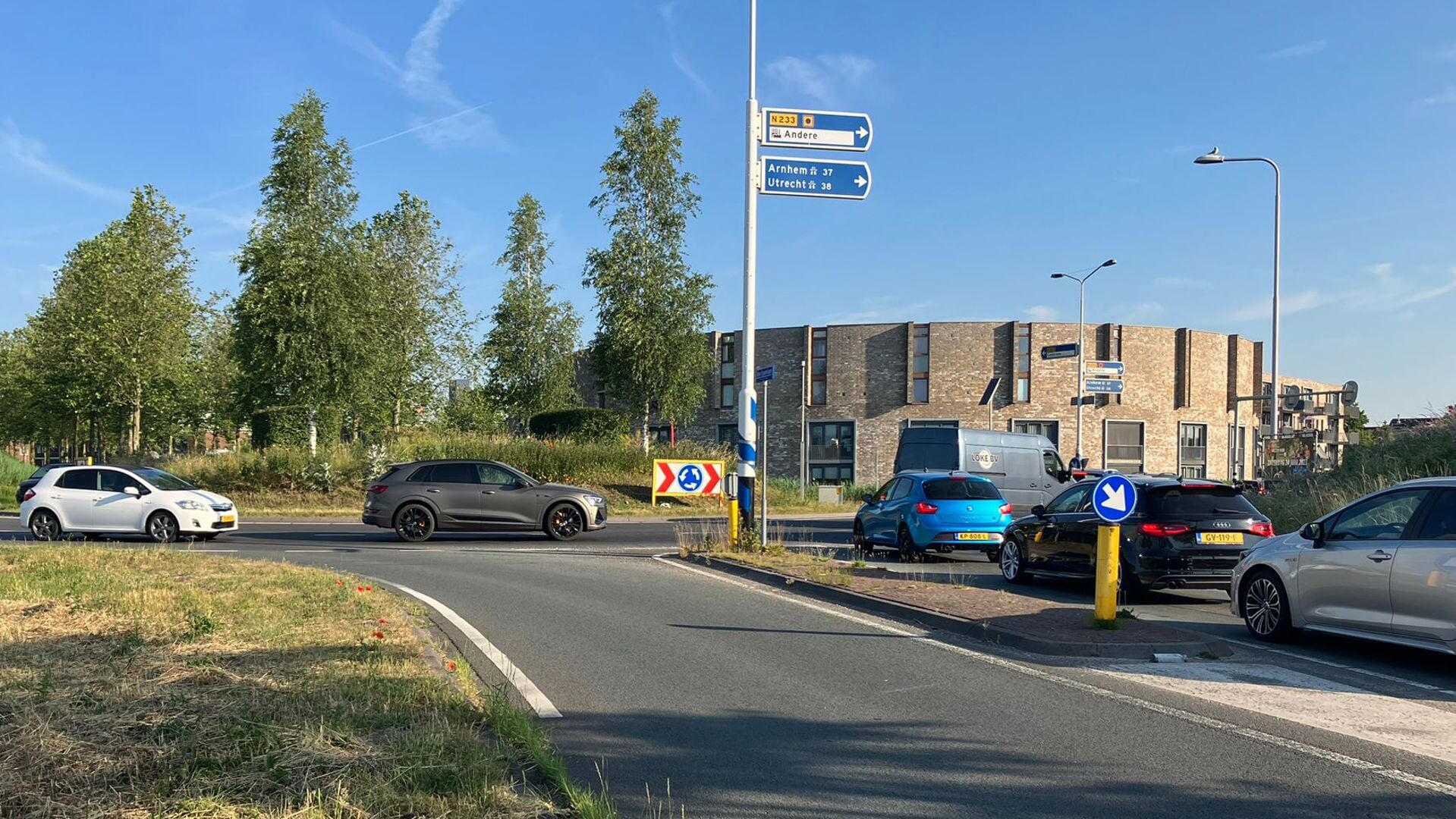 Het staat vast op de rotonde Rondweg-Oost.