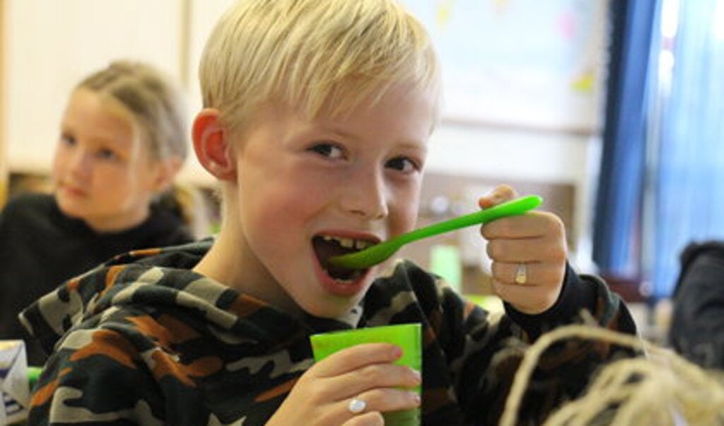 Biologische Biltse Tomatensoep als lunch voor alle leerlingen op de deelnemende basisscholen 