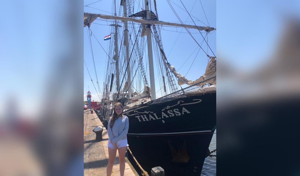Josephine bij tallship Thalassa