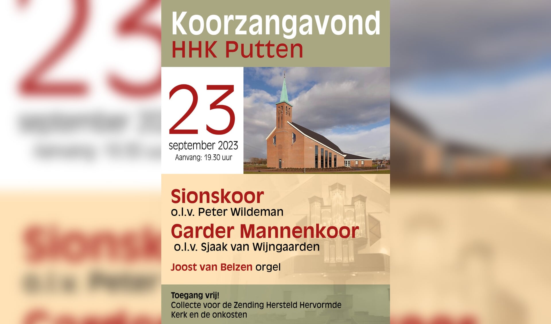 Foto Sionskoor Putten 2022