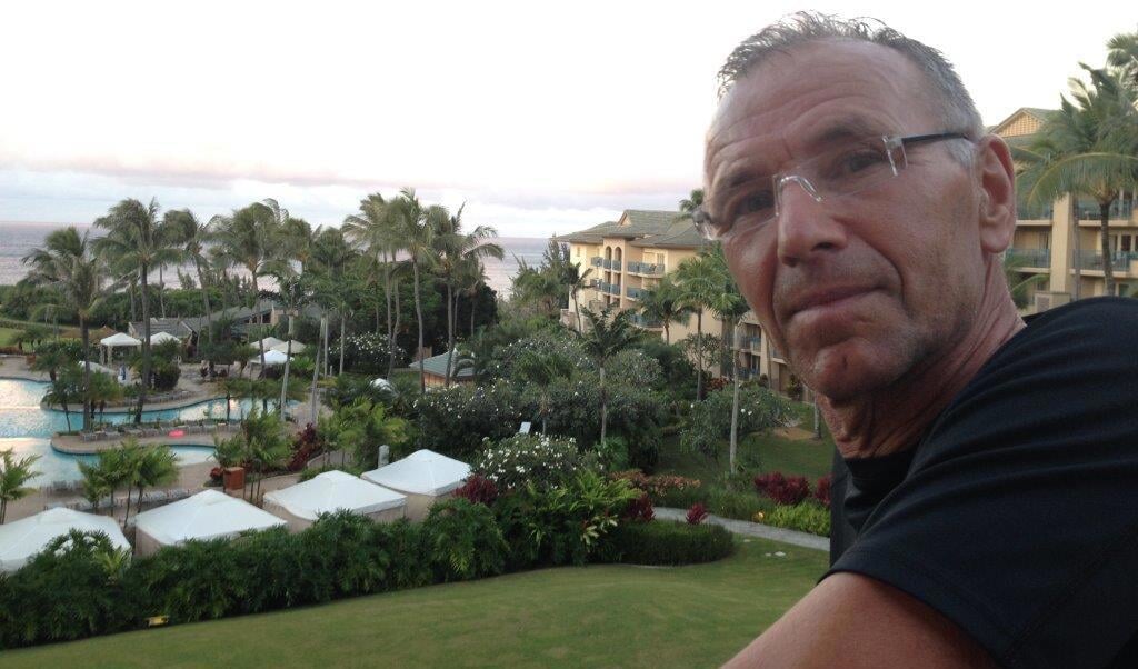 Het paradijselijke uitzicht van Bert vanuit zijn appartement in Maui