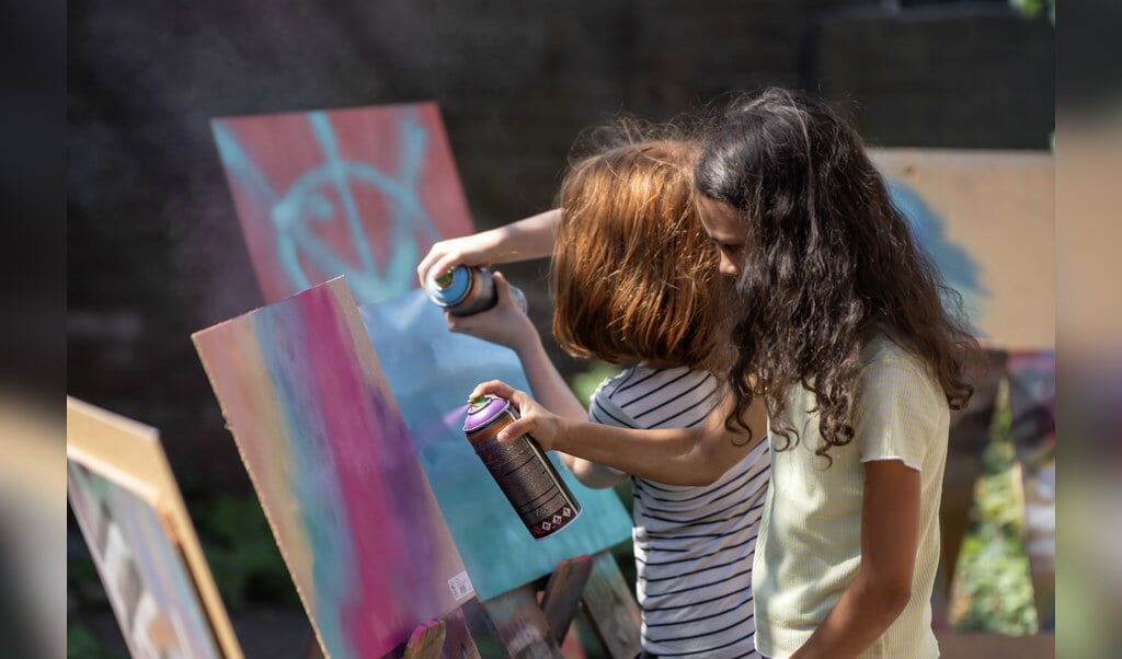 Street Art workshop bij Montmartre aan de Rijn 2022