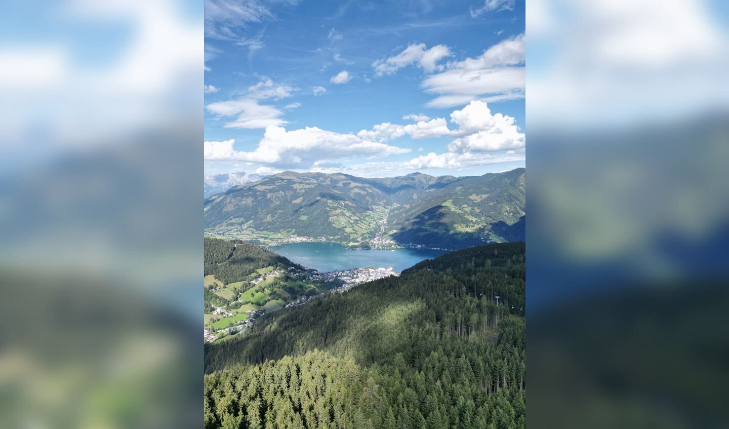 Uitzicht in het Oostenrijkse Zell am See.