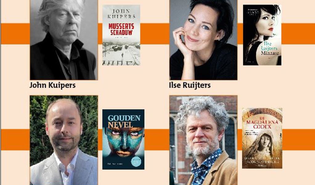 Vier bekende thrillerschrijvers komen naar Bibliotheek Nijkerk op 3 oktober