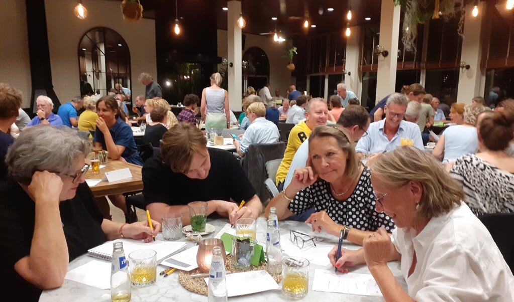 120 deelnemers buigen zich over de (soms wat lastige) vragen. 