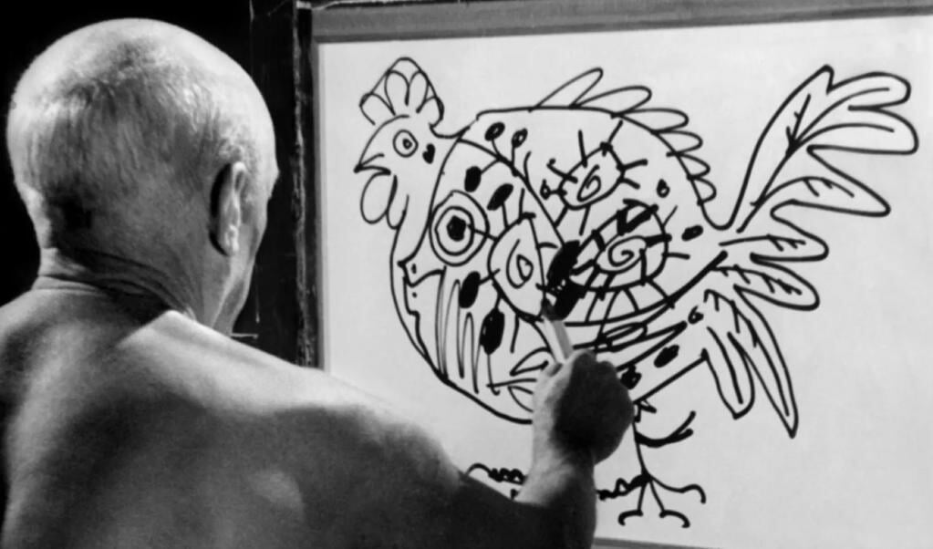 Still uit de documentaire 'The Mystery of Picasso'.