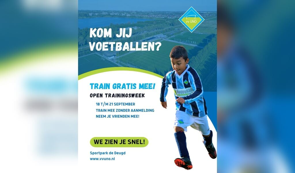 Kom naar de open trainingsweek van vv UNO