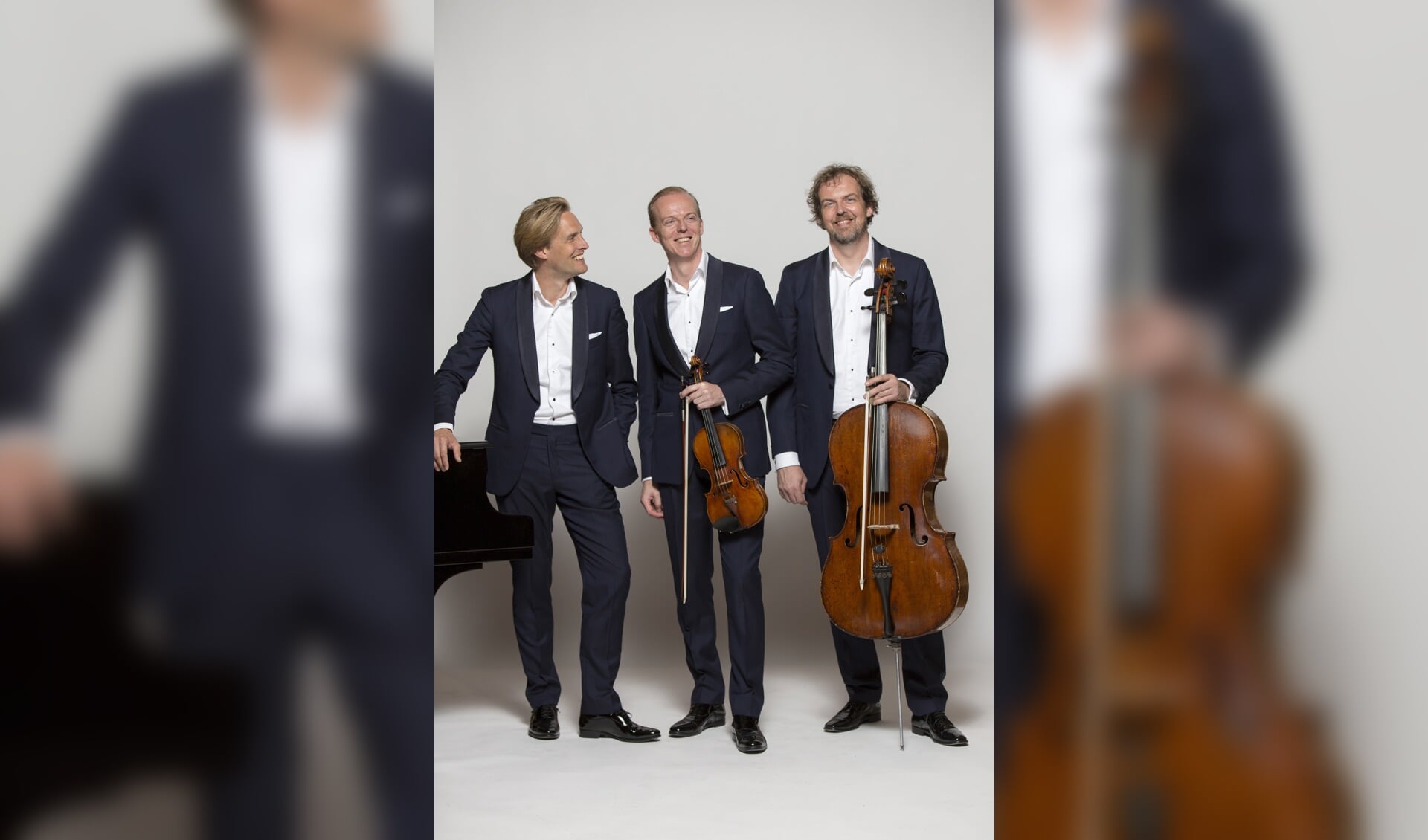  Storioni Trio verzorgt het jubileumconcert op 20 april 2024 in Veluvine. Eigen foto. 