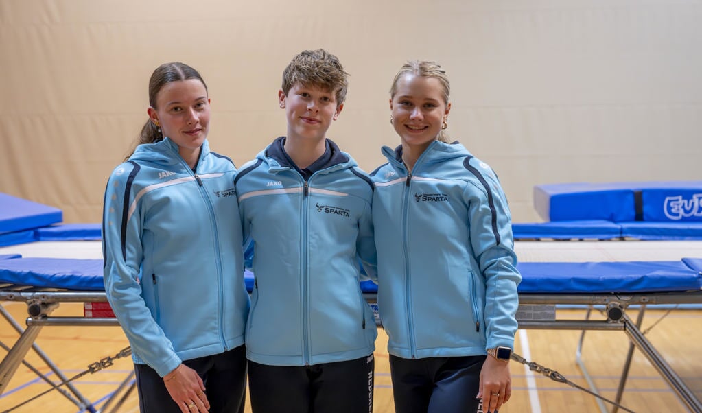 Emy Engel, Twan Rieksen en Eline Westhuis gaan naar de WK Trampolinespringen in Birmingham. 