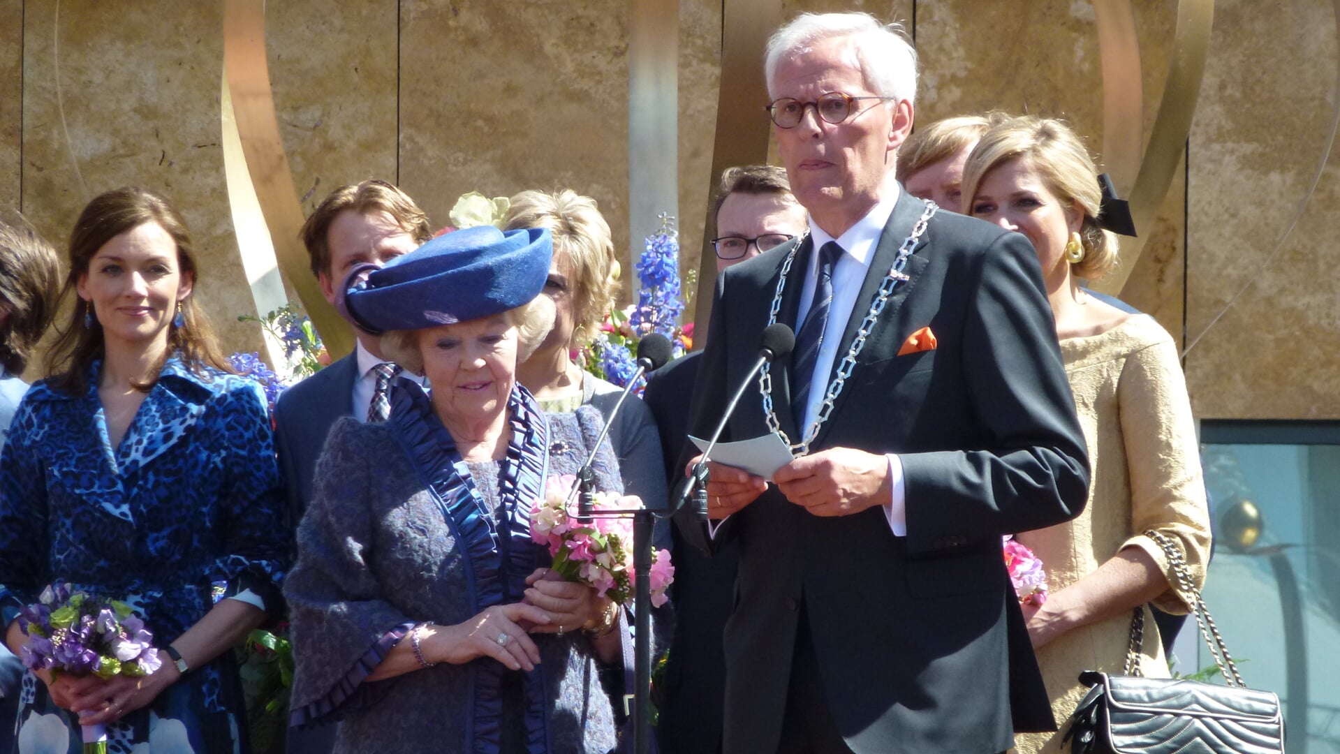 Het bezoek van de koninklijke familie aan Veenendaal in 2012 was ongetwijfeld het hoogtepunt in de carrière van burgemeester Ties Elzenga.