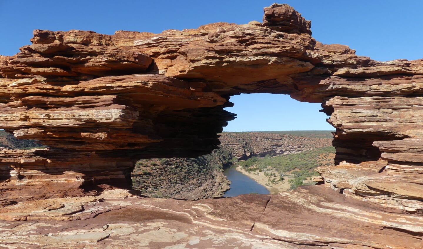 Natures Window in Kalbarri National Park WA, genomen tijdens een rondreis door Western Australia.