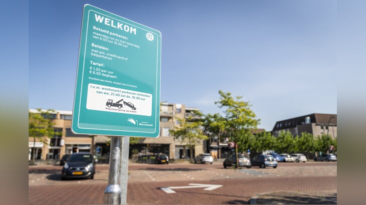 Het nieuwe parkeersysteem op het Gowthorpeplein in Barneveld werd in september 2023 ingevoerd.