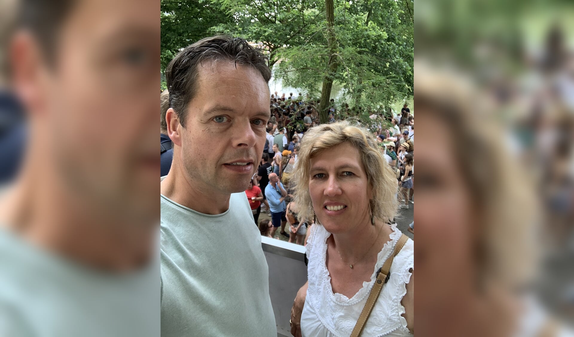 Philip en Meriam van Ravesteyn bij Central Park Festival