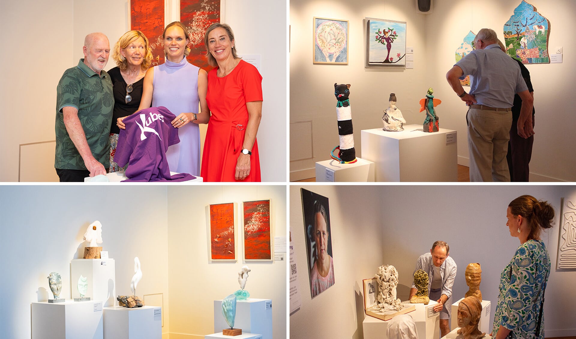 Beelden van de opening, verricht door 'blindfluencer' Tjarda Struik (tweede van rechts).