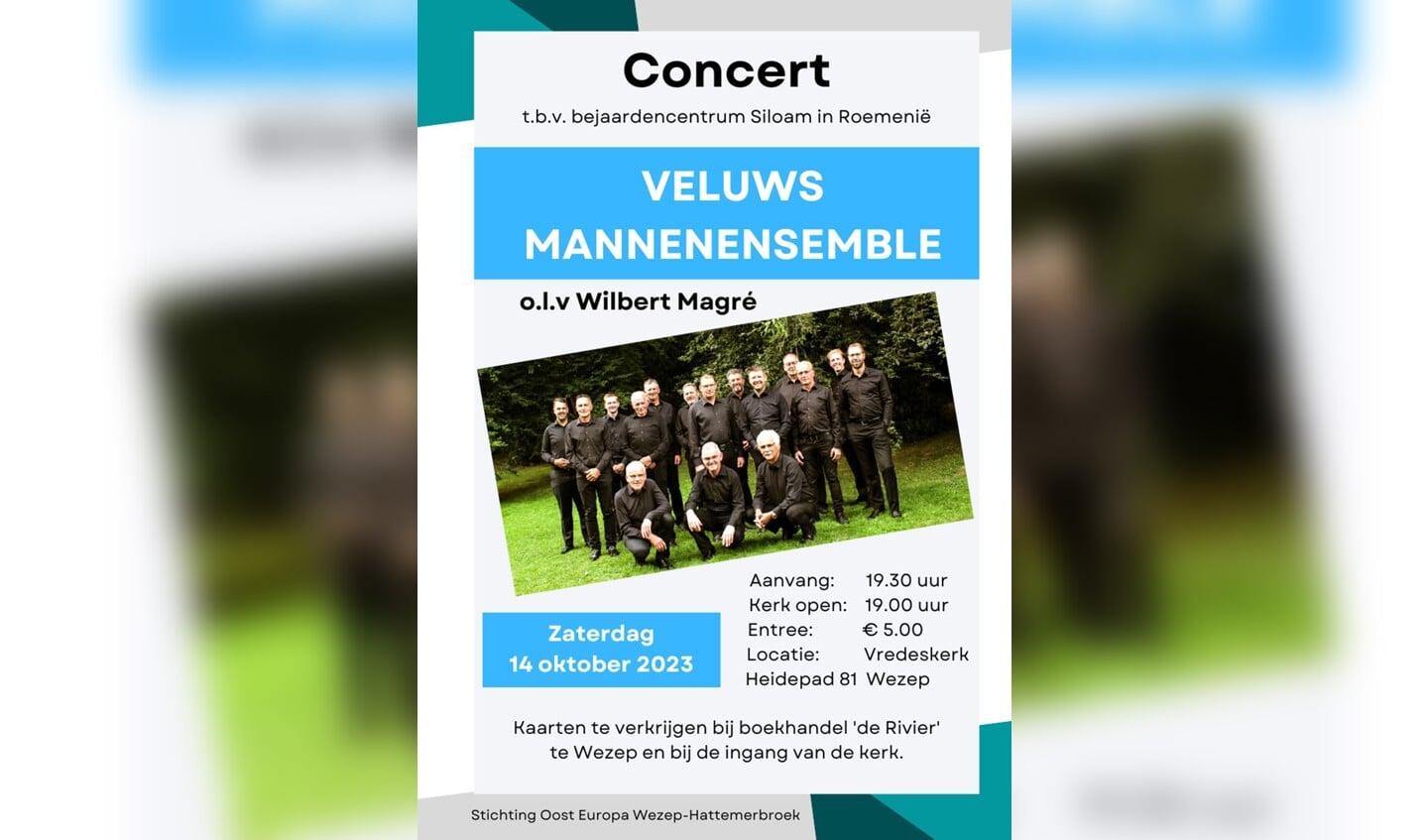 Benefietconcert t.b.v. bejaardentehuis Siloam