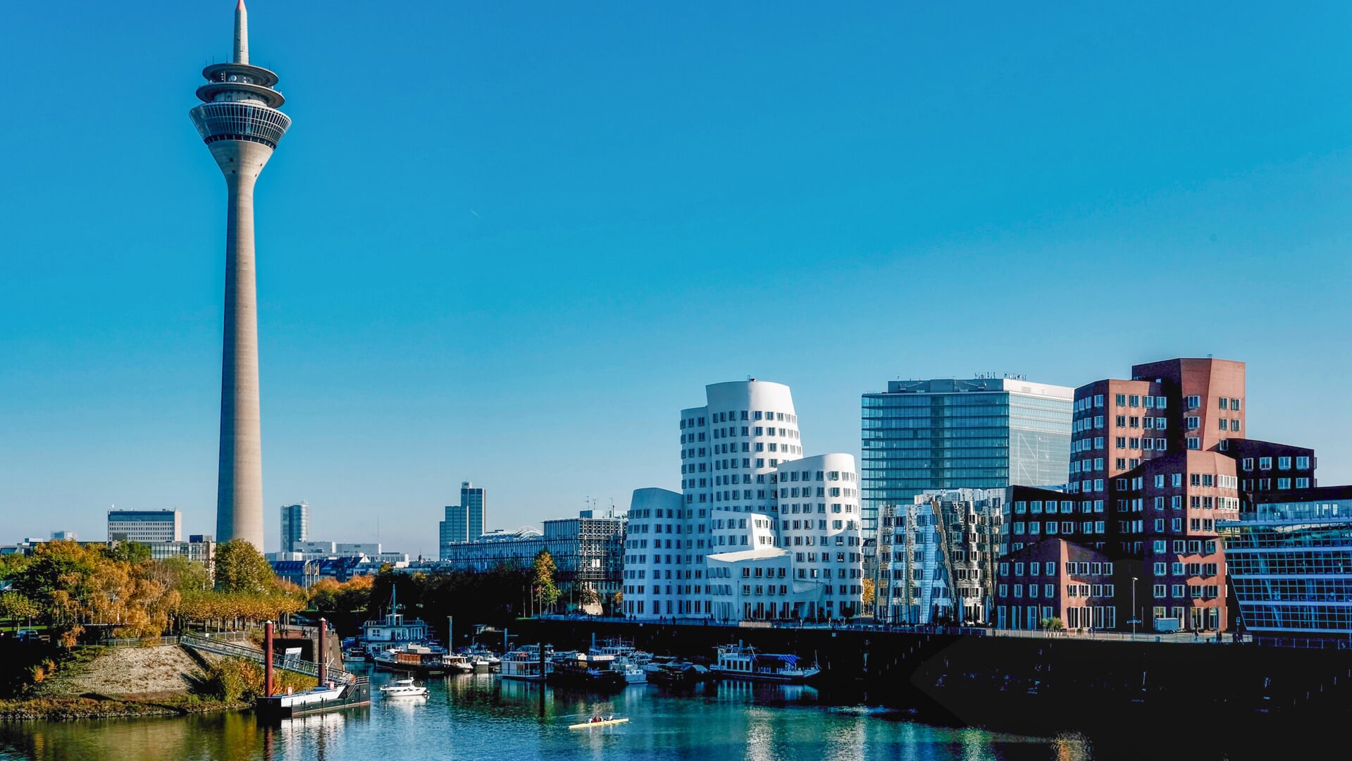 Düsseldorf in het hart van het Ruhrgebied.