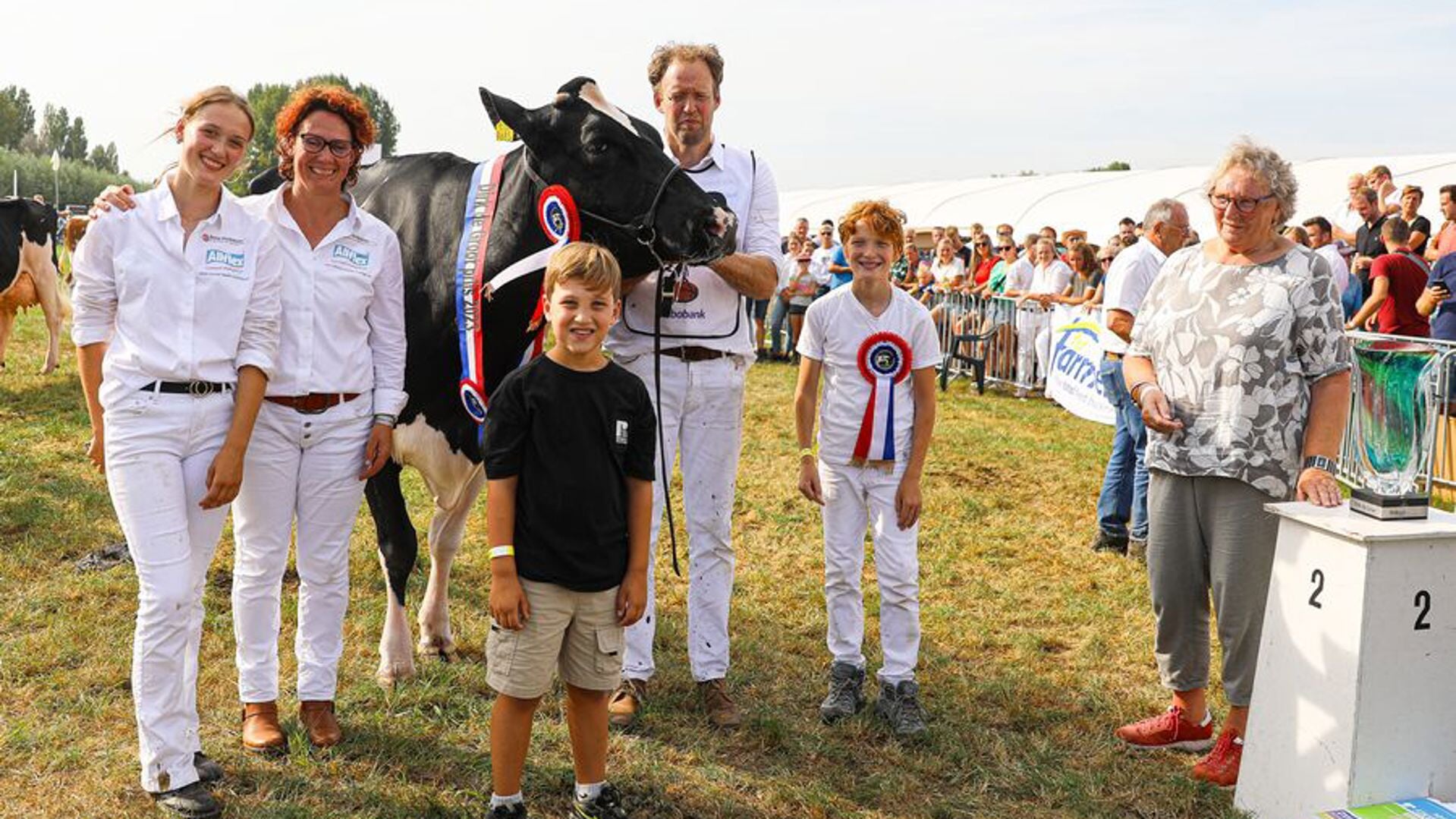 Bons Holsteins Koba 245 van Bons Holsteins uit Ottoland is zaterdag dagkampioen van de 109e Fokveedag Boerenlandfeest geworden 