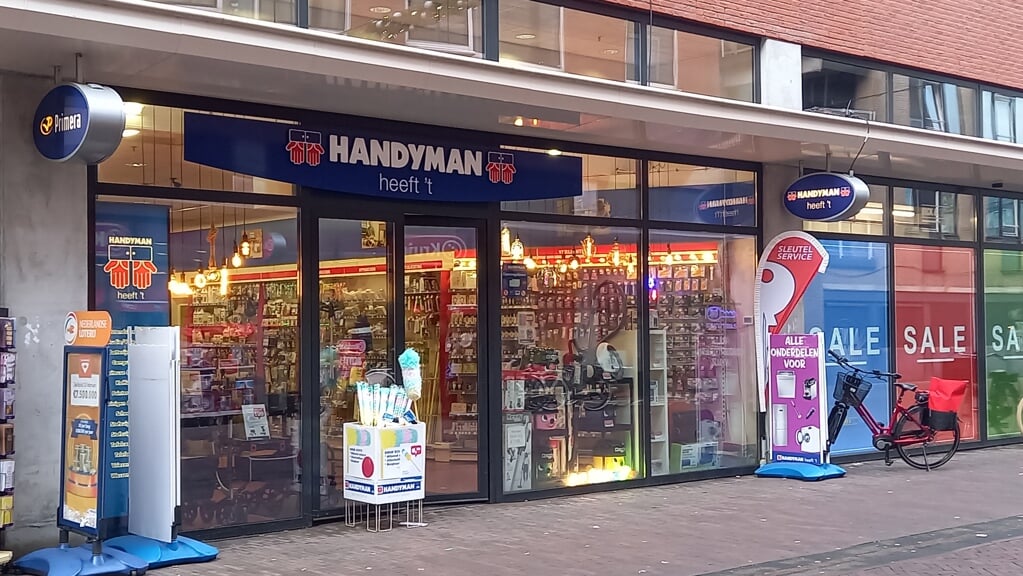 De winkel van Handyman aan de Stellingmolen 