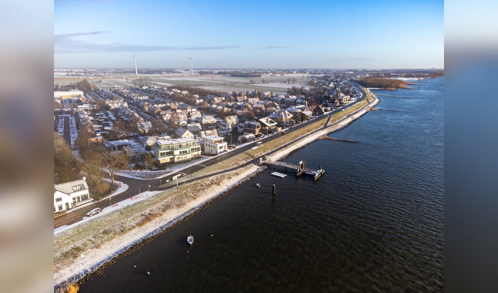 Drone foto vanaf de Merwede